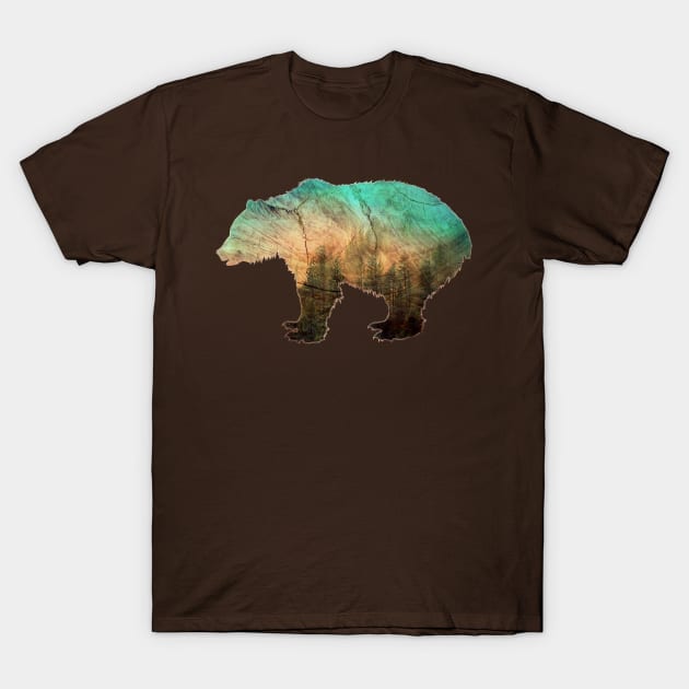 Black Bear Wilderness T-Shirt by MerchFrontier